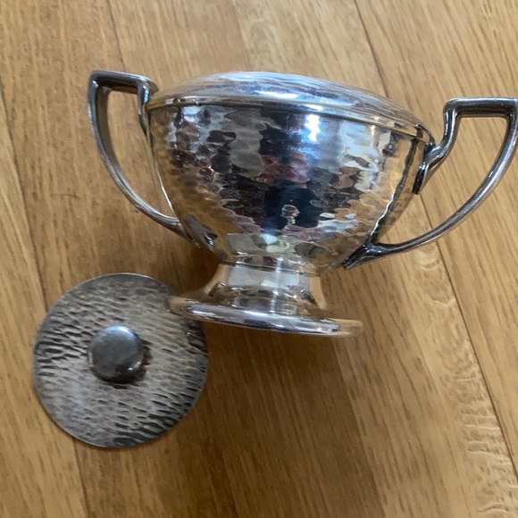 Vintage Silver Cream and Sugar Set - Picture 4 of 4